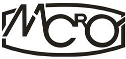 MCRO logo biale tlo