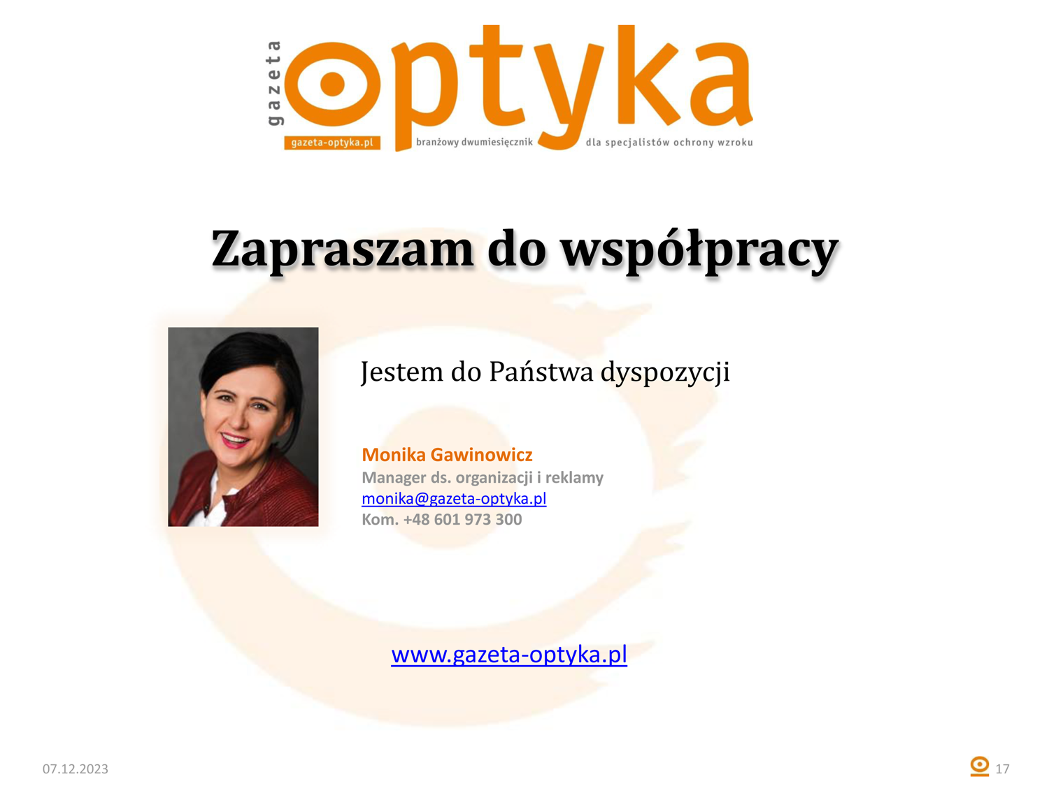 Gazeta OPTYKA MediaKit OK 17