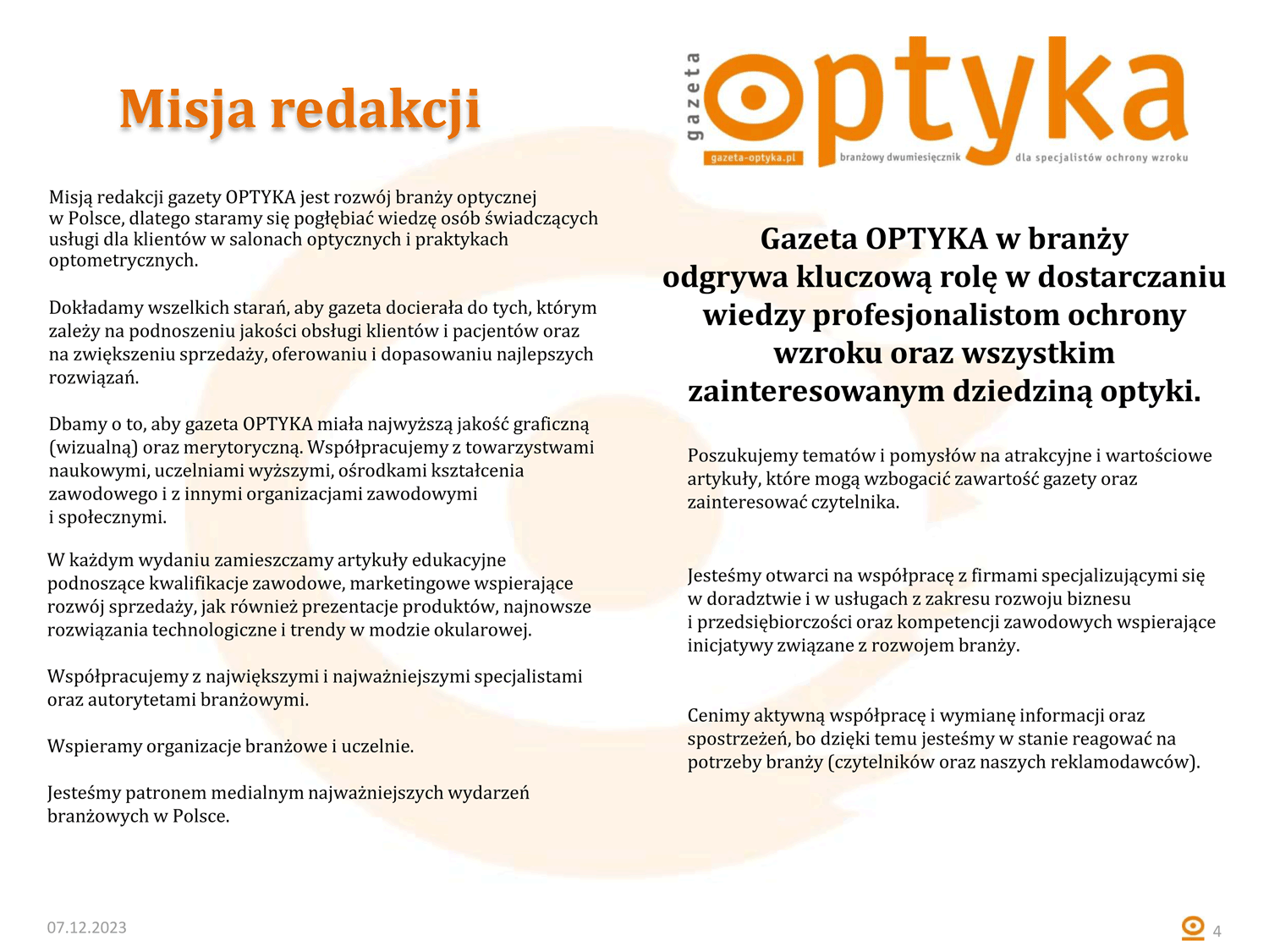 Gazeta OPTYKA MediaKit OK 4